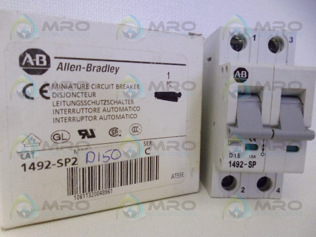 ALLEN BRADLEY 1492-SP2-D150 SER.C CIRCUIT BREAKER *NEW IN BOX*
