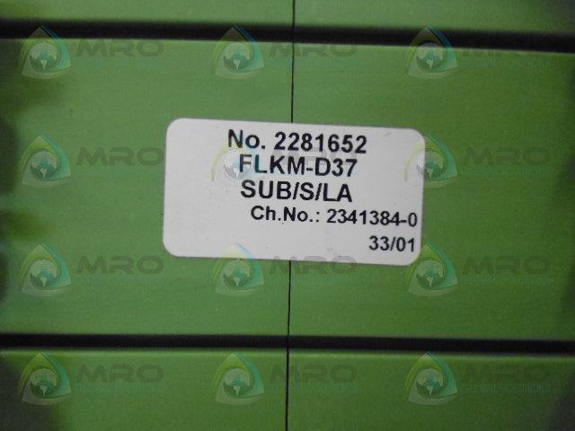 PHOENIX CONTACT 2281704 SUB/S/LA TERMINAL BLOCK MODULE *NEW IN BLOCK*