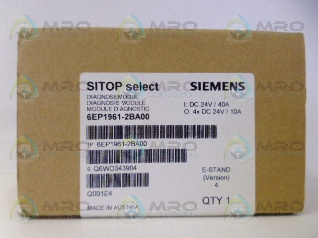 SIEMENS 6EP1961-2BA00 DIAHNOSIS MODULE *FACTORY SEALED*