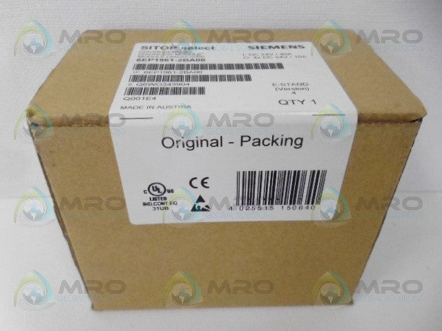 SIEMENS 6EP1961-2BA00 DIAHNOSIS MODULE *FACTORY SEALED*