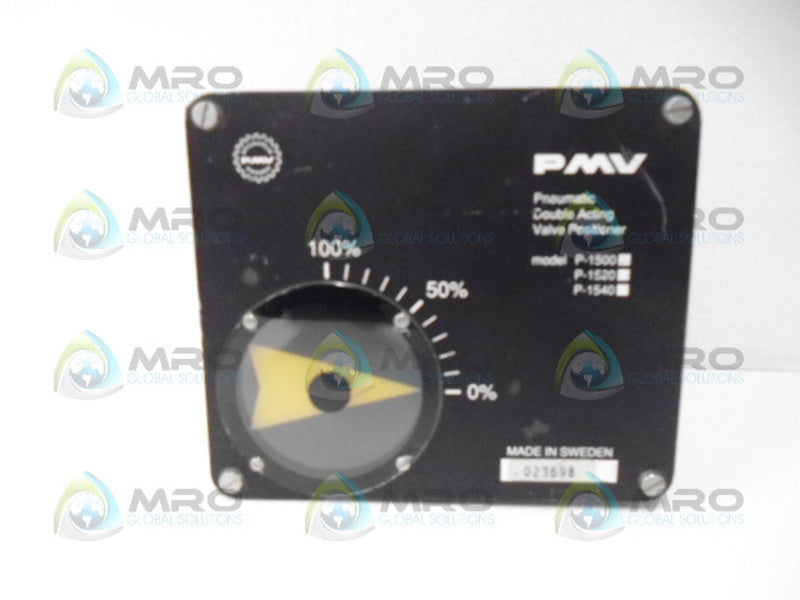 PMV P-1500 PNEUMATIC DOUBLEACTING VALVE POSITIONER *NEW NO BOX*