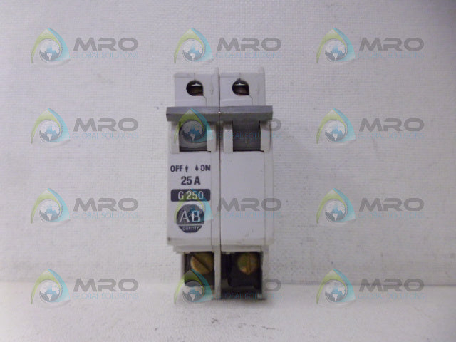 ALLEN BRADLEY 1492-CB2G250 CIRCUIT BREAKER 20 AMP 2 POLE *NEW NO BOX*