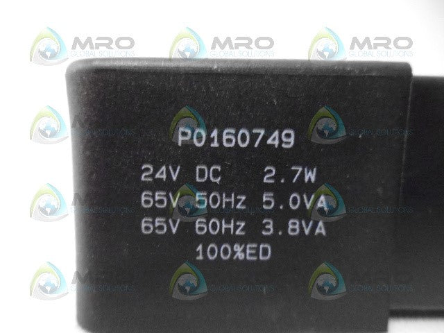 PARKER P0160749 COIL 24VDC *NEW NO BOX*