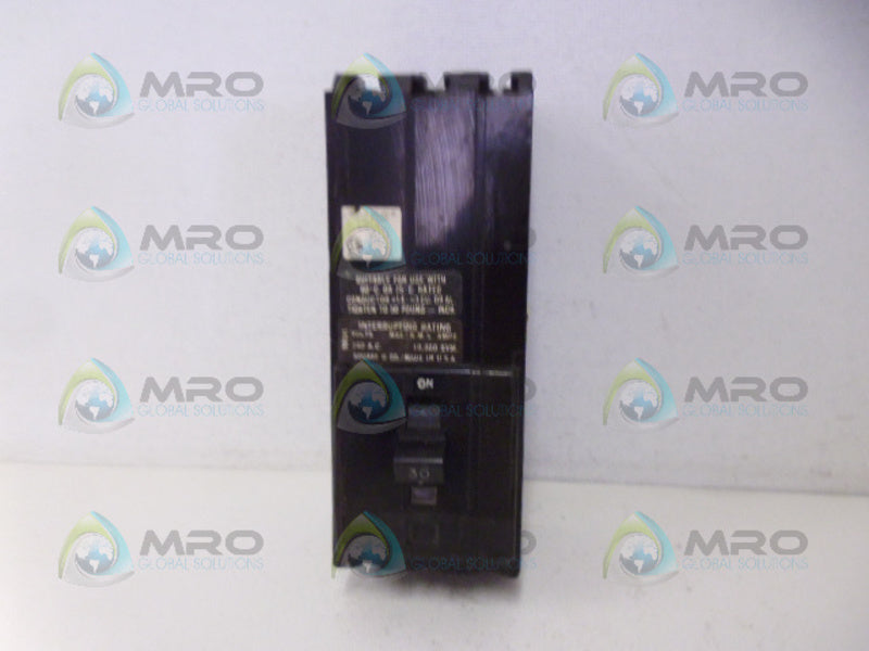SQUARE D QIL330 CIRCUIT BREAKER 3 POLE 30AMP *USED*