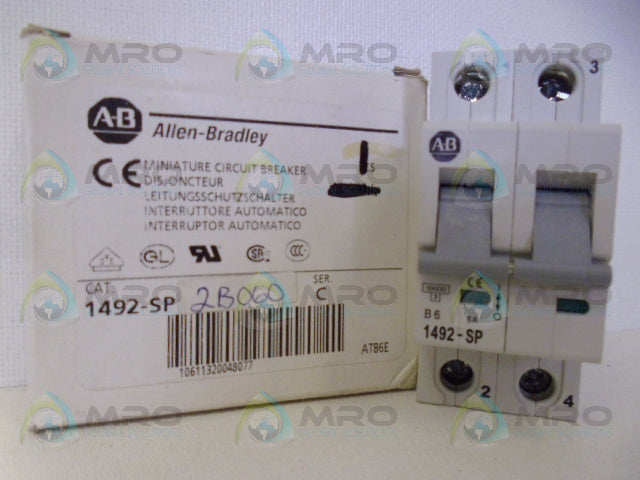 ALLEN BRADLEY 1492-SP1B060 SER. C CIRCUIT BREAKER 6A *NEW IN BOX*