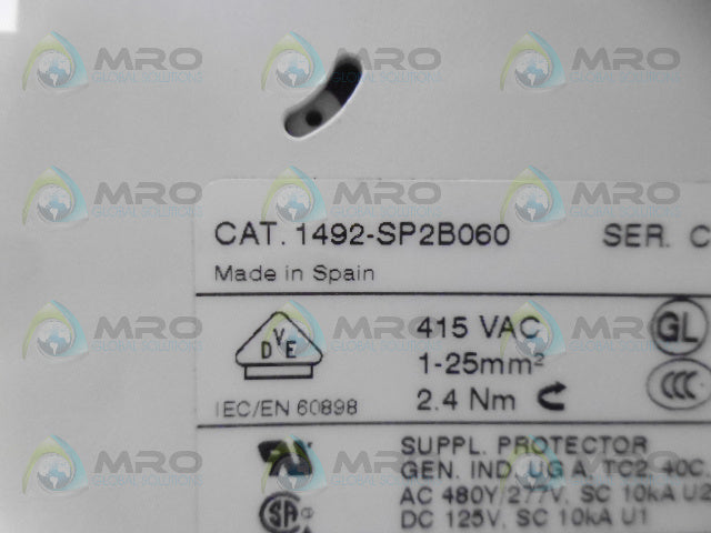 ALLEN BRADLEY 1492-SP1B060 SER. C CIRCUIT BREAKER 6A *NEW IN BOX*