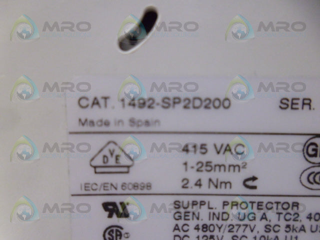 ALLEN BRADLEY 1492-SP2D200  SER.C  CIRCUIT BREAKER *NEW IN BOX*