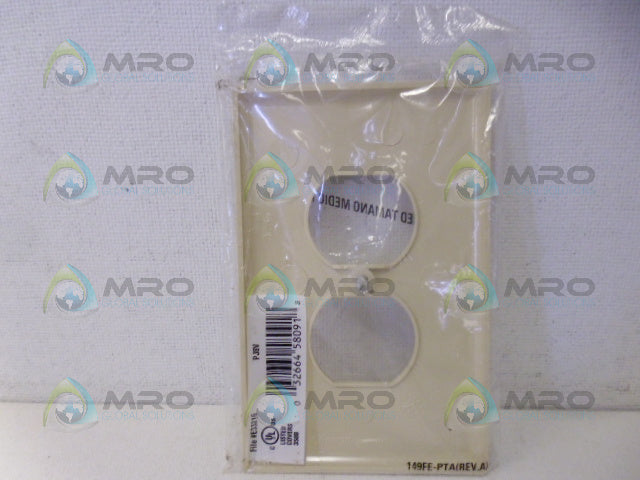 COOPER PJ8V UNBREAKABLE WALL PLATE *NEW IN FACTORY BAG*