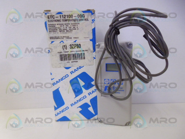 RANCO ETC-112100-00G ELECTRIC TEMPERATURE CONTROL *NEW IN BOX*