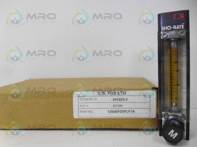 E.S FOX LTD 1350EFD5LF1A FLOW CONTROL METER *NEW IN BOX*