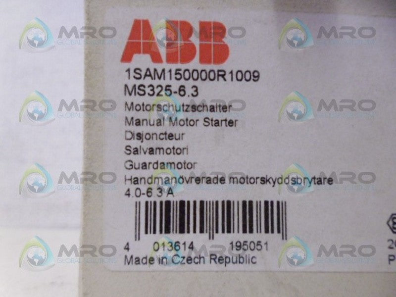 ABB MS325-6.3 CONTACTOR *NEW IN BOX*