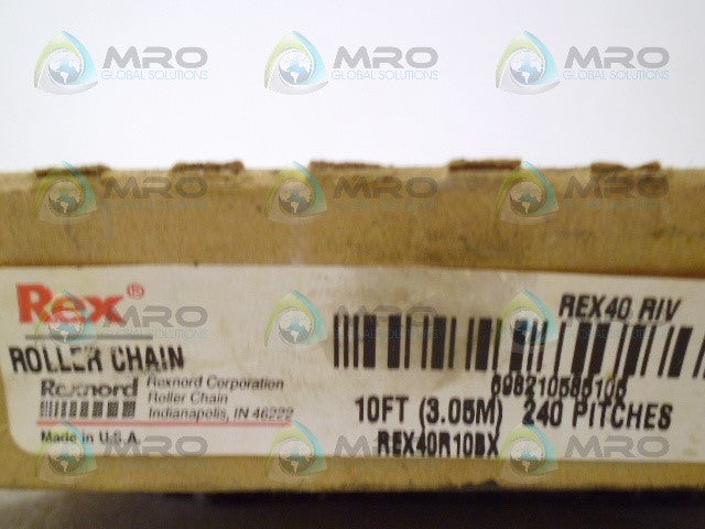 REX REX40 RIV. ROLLER CHAIN *NEW IN BOX*