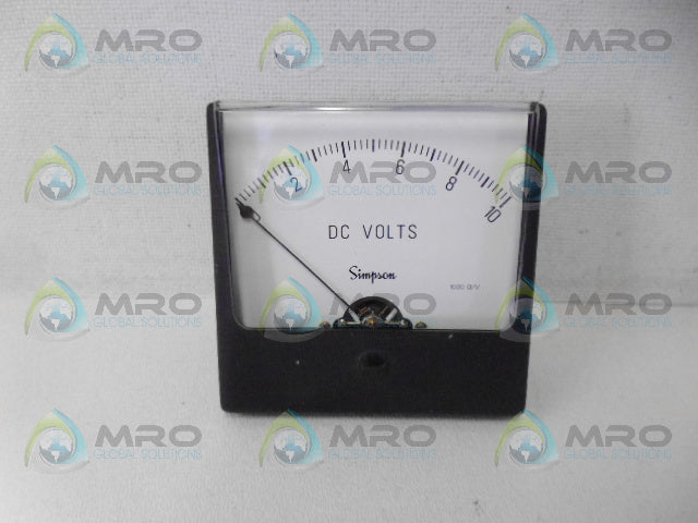 SIMPSON 1327 PANEL METER 0-10 DC VOLTS *NEW NO BOX*