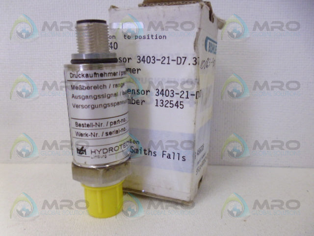 HYDROTECHNIK 3403-21-D7.37 5-PIN PRESSURE TRANSDUCER *NEW IN BOX*