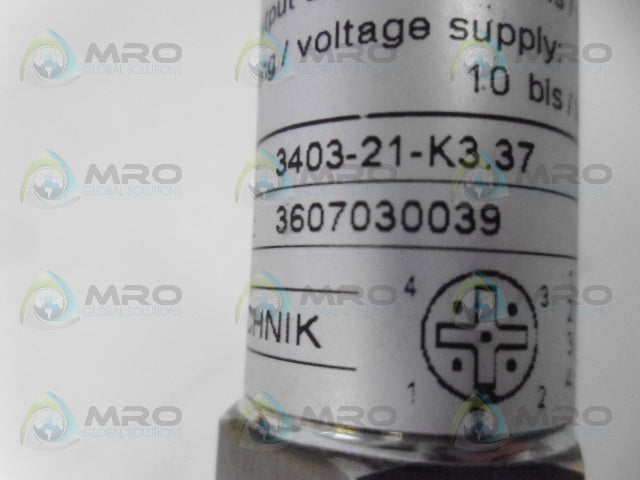 HYDROTECHNIK 3403-21-D7.37 5-PIN PRESSURE TRANSDUCER *NEW IN BOX*