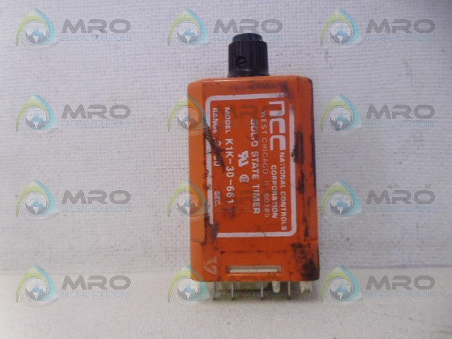 NCC K1K-30-661 TIMING RELAY *USED*