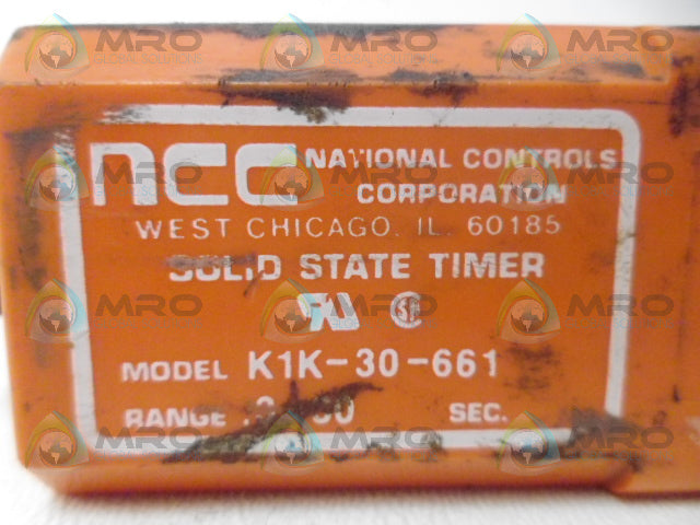 NCC K1K-30-661 TIMING RELAY *USED*