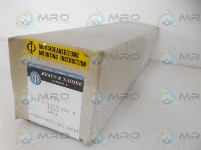 KRAUS & NAIMER A11 A3X677 ROTARY SWITCH (AS PICTURED) *NEW IN BOX*