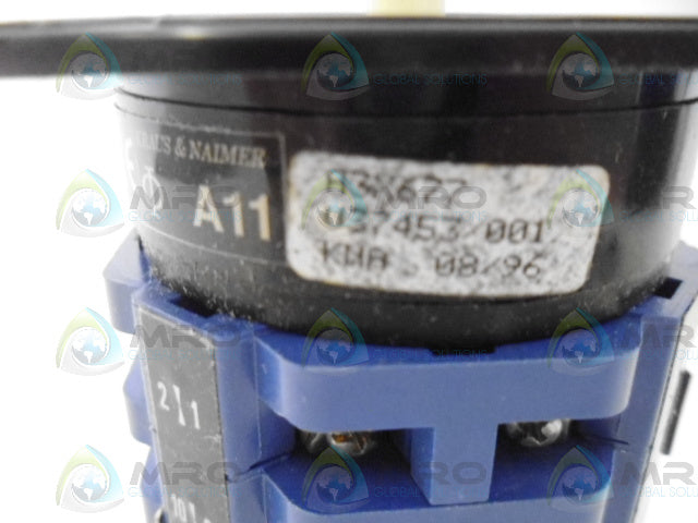 KRAUS & NAIMER A11 A3X677 ROTARY SWITCH (AS PICTURED) *NEW IN BOX*