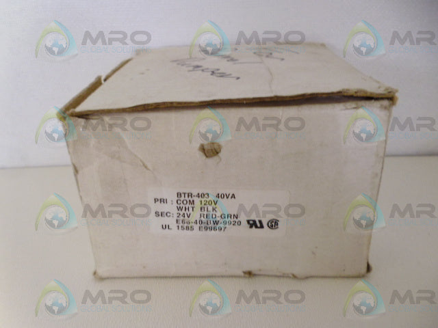 BURKE BTR-403 E66-40-BW-9920 TRANSFORMER *NEW IN BOX*
