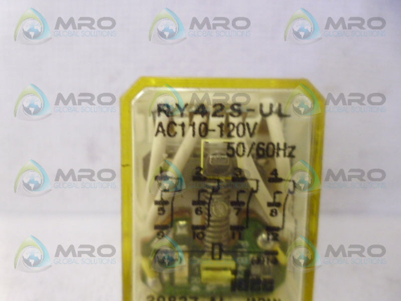 IDEC RY42S-UL RELAY 110-120VAC *NEW NO BOX*