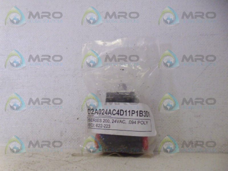 INDUSTRIAL MRO PART# 02A024AC4D11P1B3D1 VALVE *NEW IN FACTORY BAG*