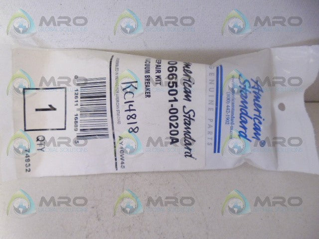 AMERICAN STANDARD 066501-0020A VACUUM BREAKER REPAIR KIT *NEW IN FACTORY BAG*