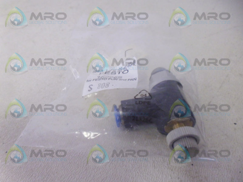 FESTO GRLA-1/8-QS-6-RS-B FLOW CONTROL VALVE * NEW IN FACTORY BAG *