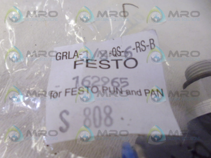 FESTO GRLA-1/8-QS-6-RS-B FLOW CONTROL VALVE * NEW IN FACTORY BAG *