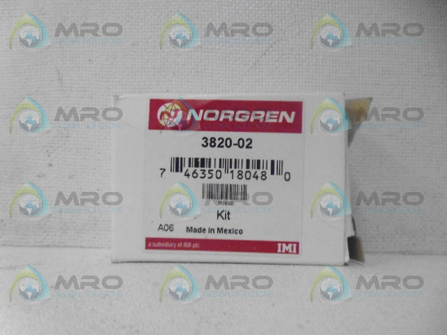 NORGREN 3820-02 PNEUMATIC REPAIR KIT *NEW IN BOX*