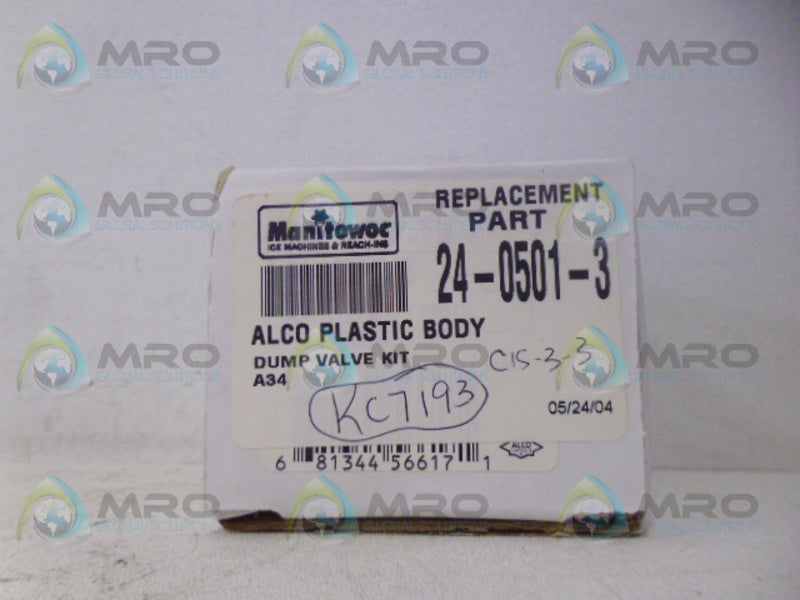 MANITOWOC 24-0501-3 DUMP VALVE KIT *NEW IN BOX*