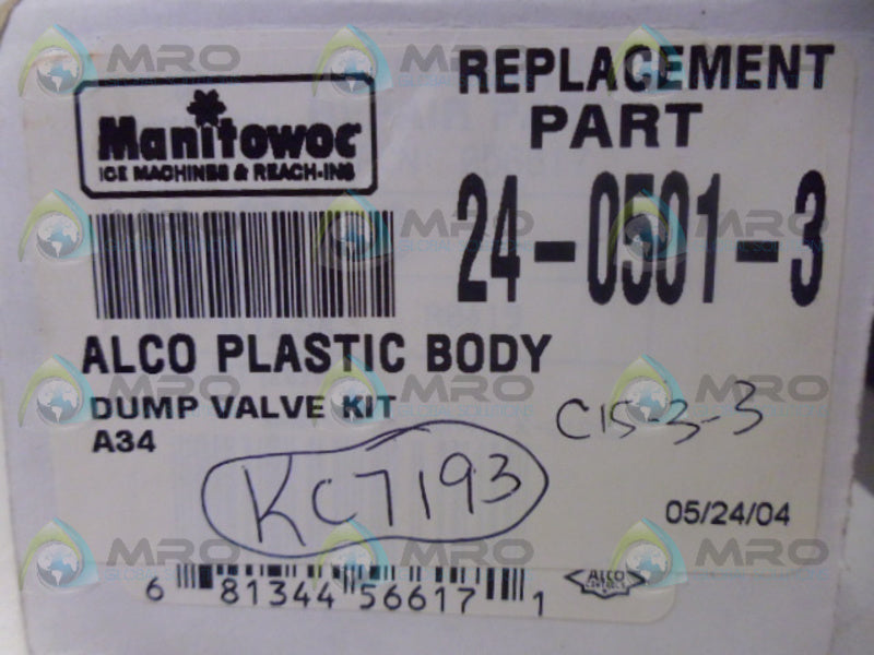 MANITOWOC 24-0501-3 DUMP VALVE KIT *NEW IN BOX*