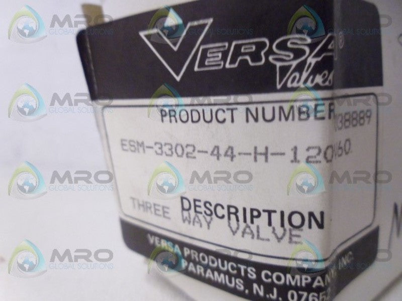 VERSA ESM-3302-44-H-120V60 3-WAY VALVE *NEW IN BOX*