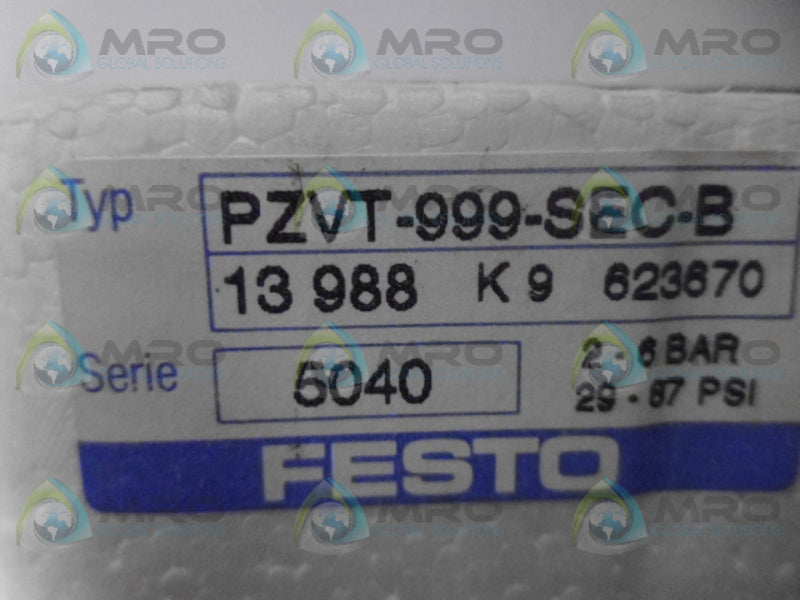 FESTO PZVT-999-SEC-B TIMER *NEW IN BOX*