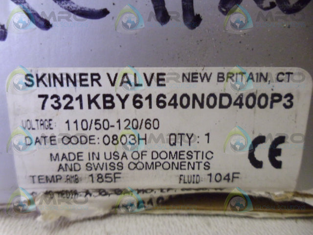 PARKER 7321KBY61640N0D400P3 SOLENOID VALVE *NEW IN BOX*