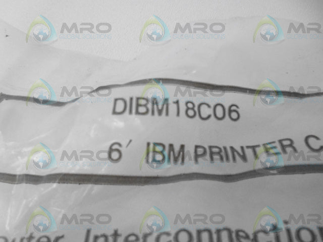 IBM DIBM18C06 6' IBM PRINTER CABLE *NEW IN FACTORY BAG*
