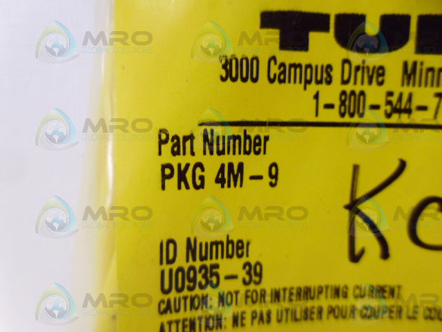 TURCK PKG4M-9 CONNECTOR CABLE *NEW IN FACTORY BAG*