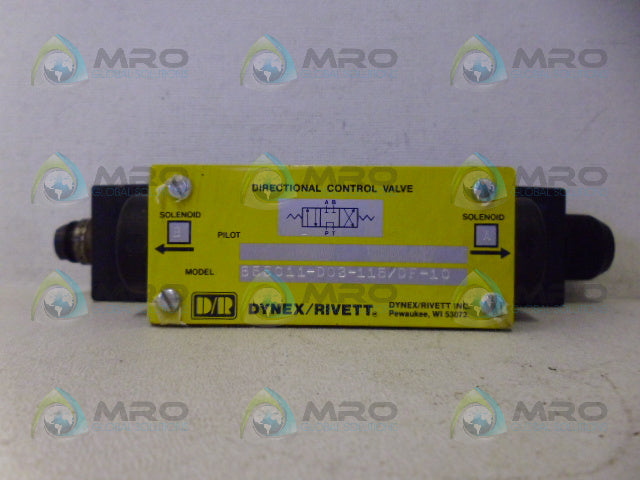 DYNEX/RIVETT 655011-D03-115/DF-10 DIRECTIONAL CONTROL VALVE *NEW NO BOX*