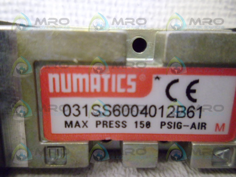 NUMATICS 031SS6004012B61 SOLENOID VALVE *NEW NO BOX*