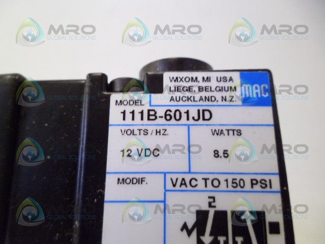 MAC 111B-601JD SOLENOID VALVE *NEW NO BOX*