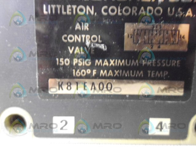 NORGREN K81EA00 AIR CONTROL VALVE (AS PICTURED) *NEW NO BOX*