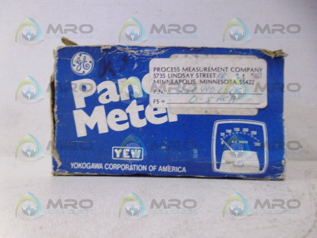 GENERAL ELECTRIC 250-440-LSPK PANEL METER 0-100AMP *NEW IN BOX*