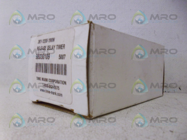 TIME MARK 361-120V-1MIN TIME DELAY RELAY *NEW IN BOX*