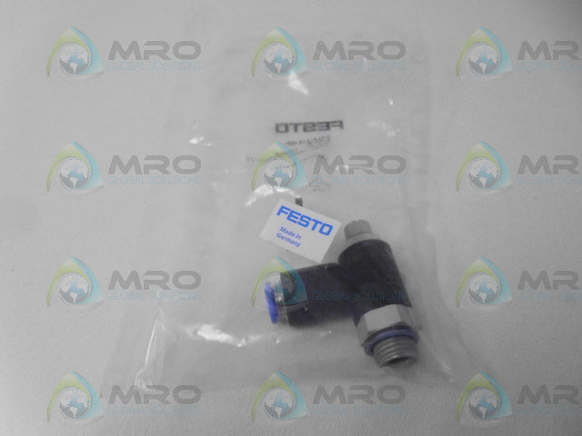 FESTO GRLA-1/4-QS-8-RS-B ONE-WAY FLOW CONTROL VALVE *NEW IN FACTORY BAG*