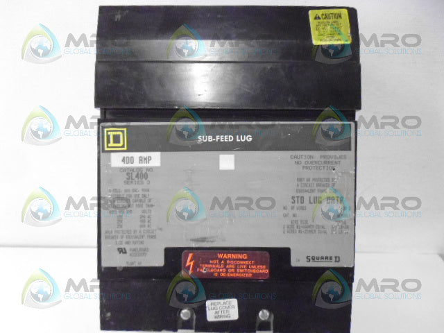 SQUARE D SL400 CIRCUIT BREAKER 3 POLE 400A *NEW NO BOX*