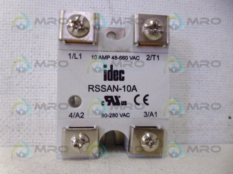 IDEC RSSAN-10A SOLID STATE RELAY 10A *NEW NO BOX*