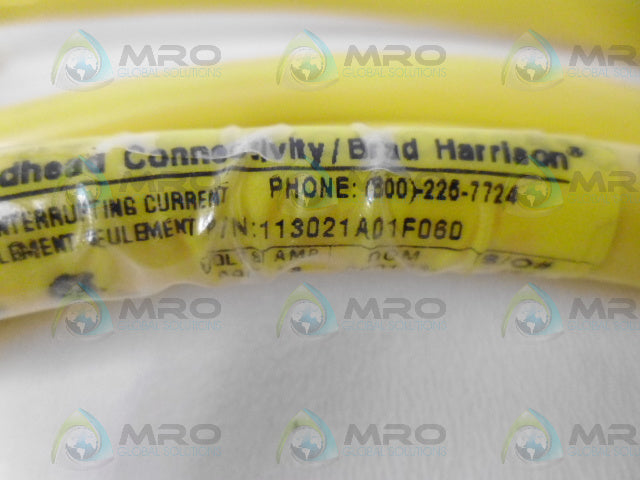 DANIEL WOODHEAD MINI-CHANGE 113021A01F060 CORDSET *NEW NO BOX*