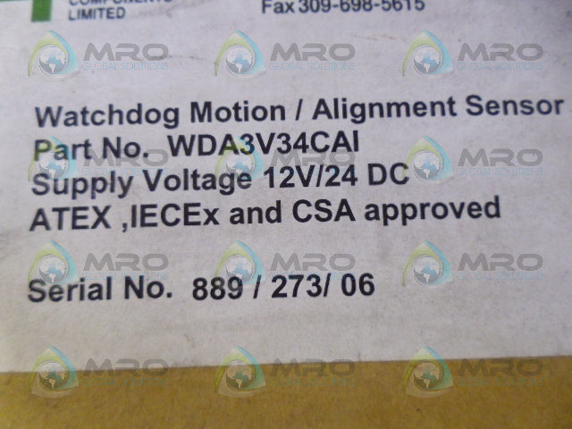 WDA WDA3V34CAI SENSOR *NEW IN BOX*