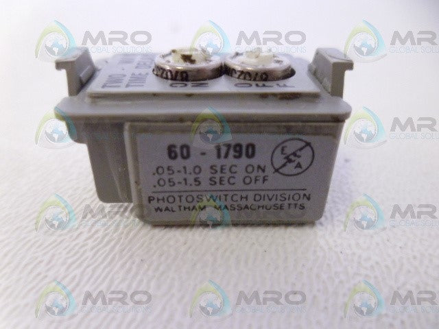 ECA PHOTELECTRIC 60-1790 SER. B TIME DELAY MODULE SENSOR *NEW NO BOX*