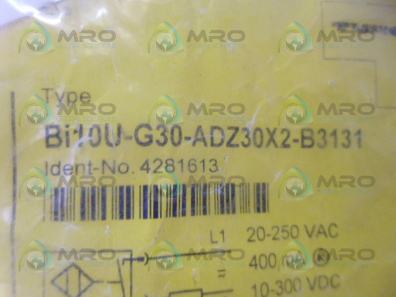 TURCK BI10U-G30-ADZ30X2-B3131 PROXIMITY SENSOR *NEW IN FACTORY BAG*